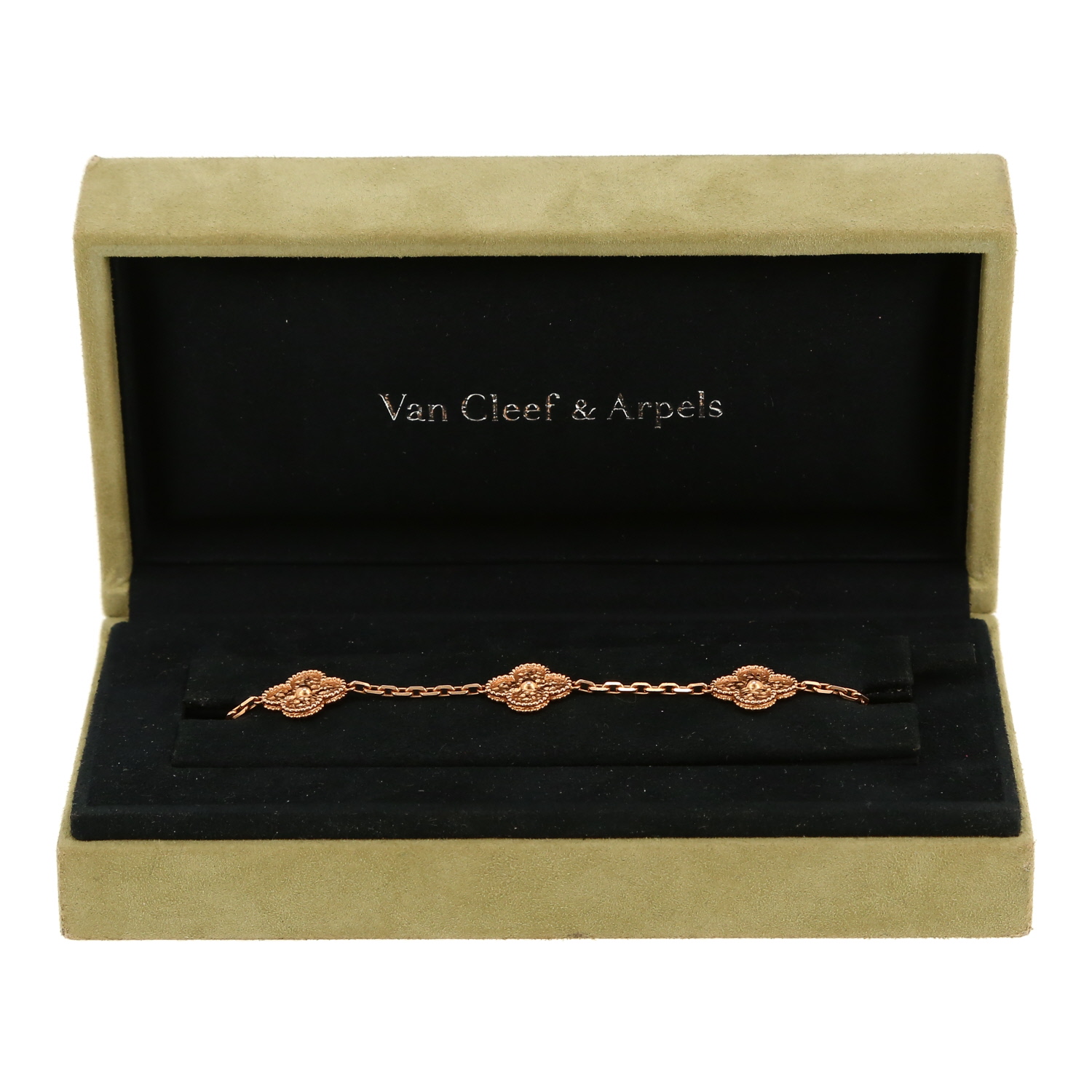 Bracciale Van Cleef & Arpels Vintage Alhambra in oro rosa - Detail D2