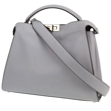 Borsa Fendi  Peekaboo in pelle celeste