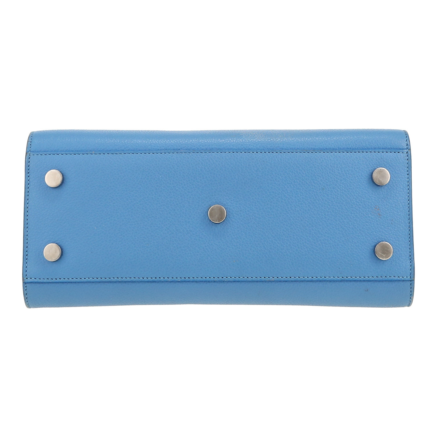 Saint Laurent  Sac de jour Baby handbag  in blue leather - Detail D1