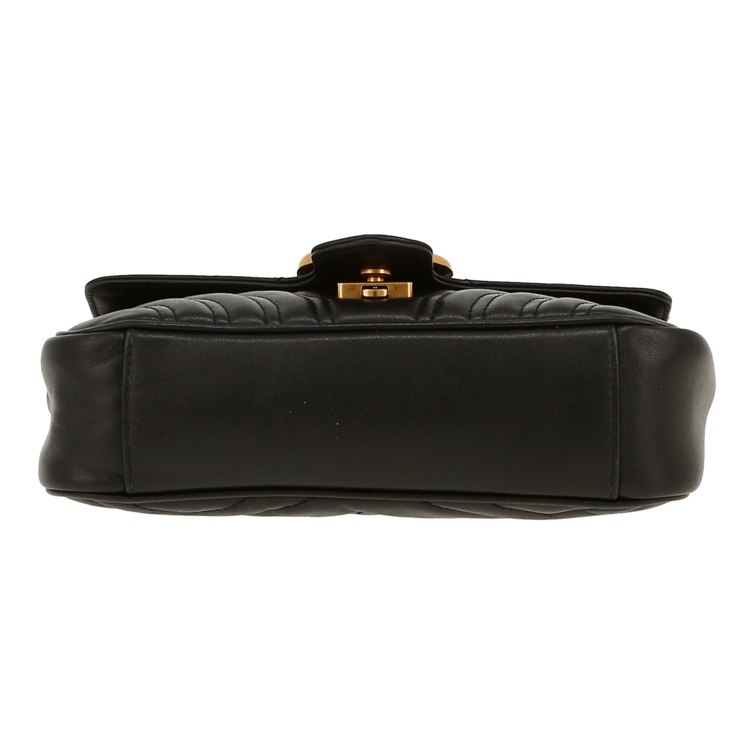 Gucci  GG Marmont shoulder bag  in black quilted leather - Detail D1