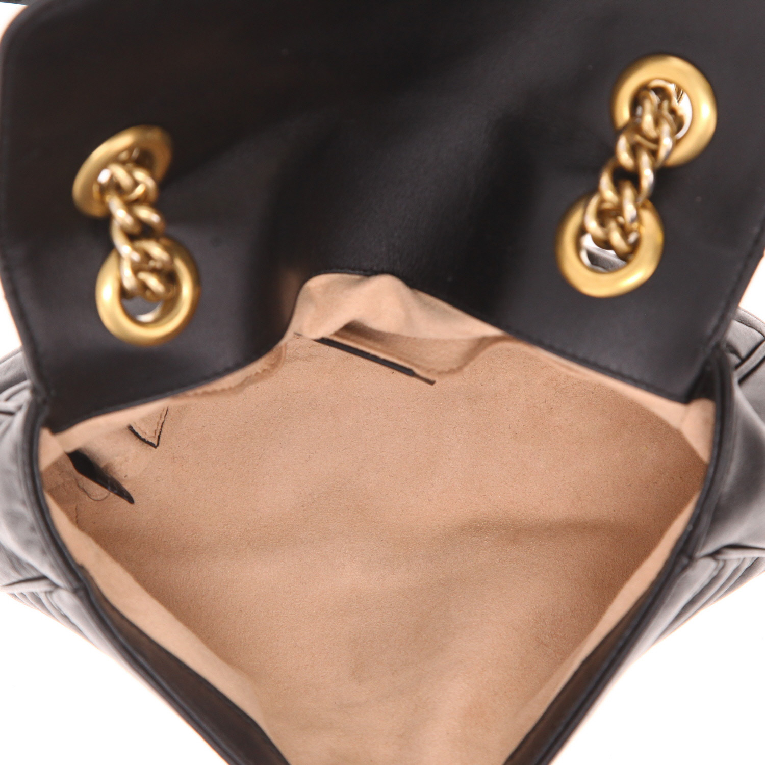 Borsa a tracolla Gucci  GG Marmont in pelle trapuntata nera - Detail D3