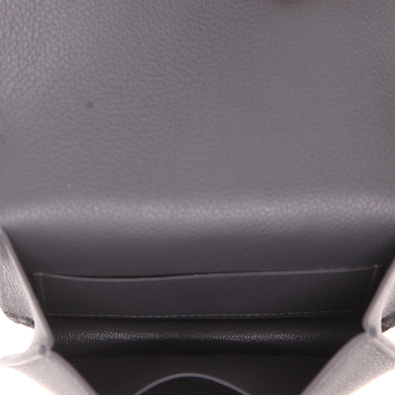 Bolsito de mano Hermès  Constance Slim en cuero Evercolor gris Ardoise - Detail D3