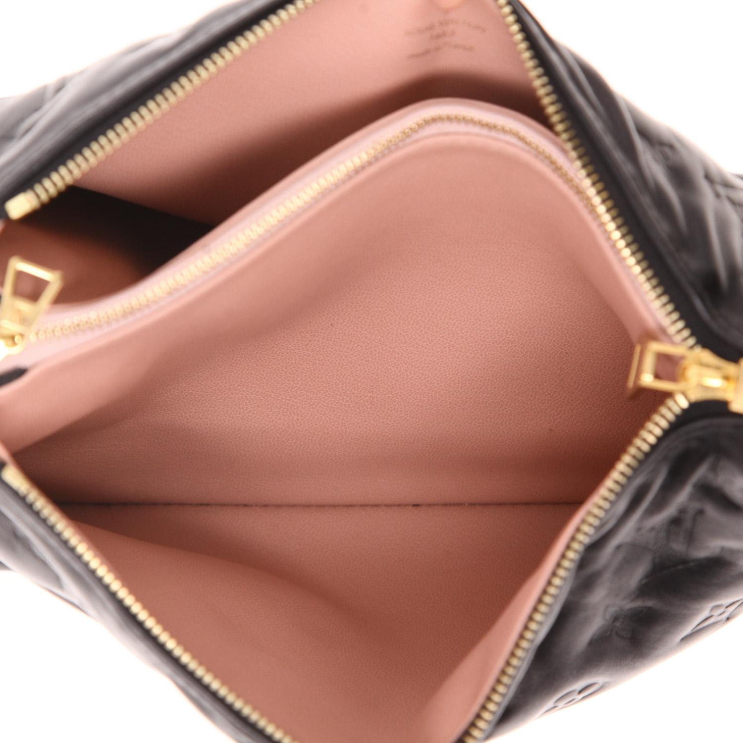 Bolso bandolera Louis Vuitton  Coussin modelo pequeño  en cuero monogram huella negro - Detail D4