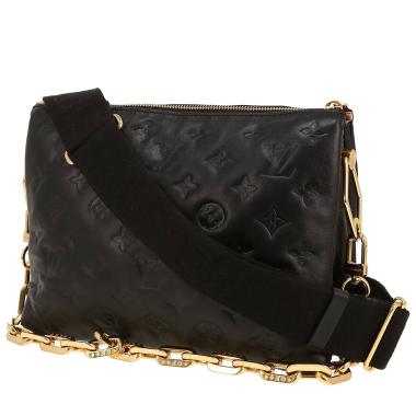 Bolso bandolera Louis Vuitton  Coussin modelo pequeño  en cuero monogram huella negro