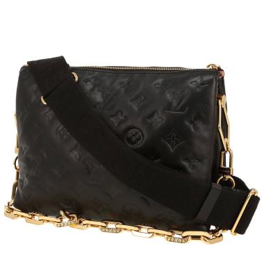 Borsa a tracolla Louis Vuitton  Coussin in pelle monogram con stampa nera