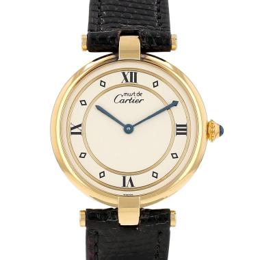 Reloj Cartier Must Vendôme de plata dorada Ref: Cartier - 590003  Circa 1990