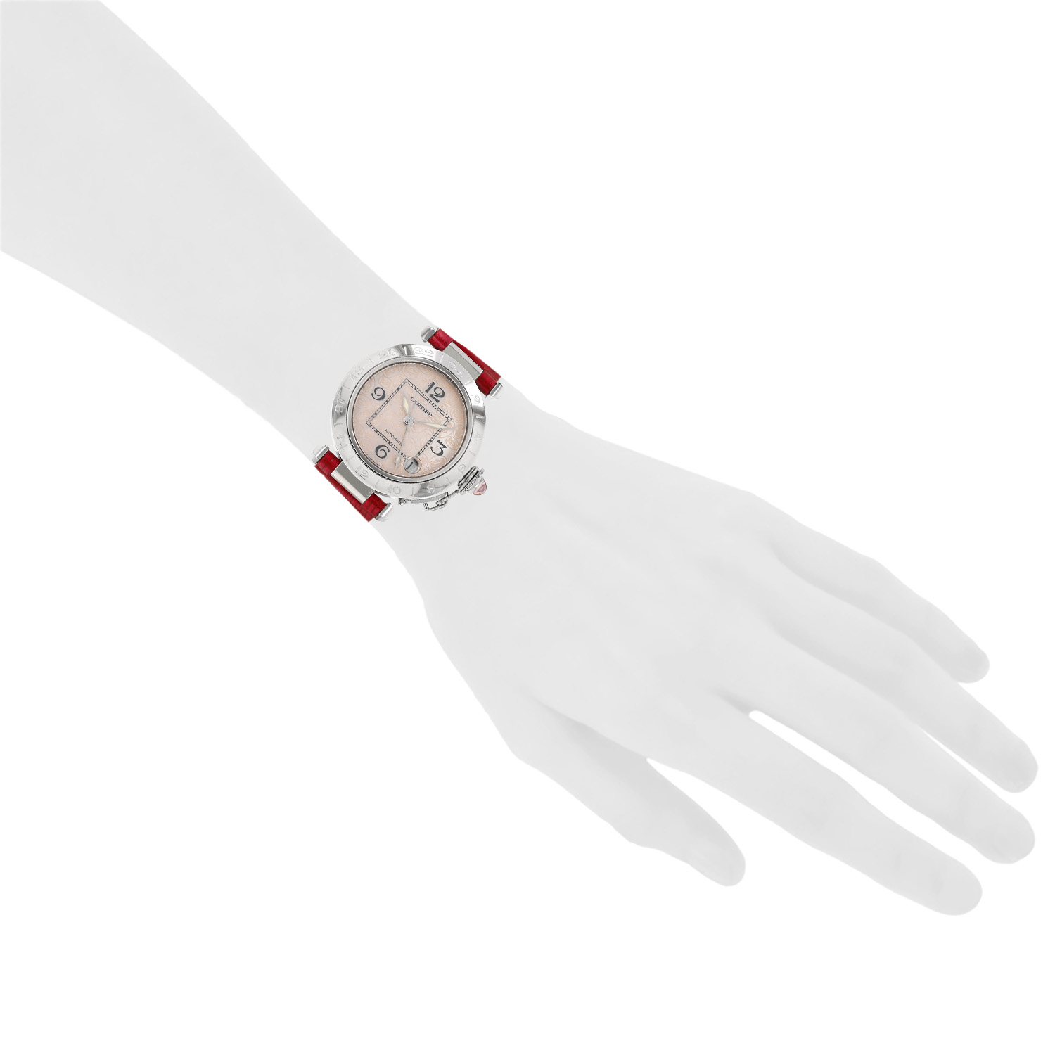 Cartier Pasha  in stainless steel Ref: Cartier - 2377  Circa 2000 - Detail D1