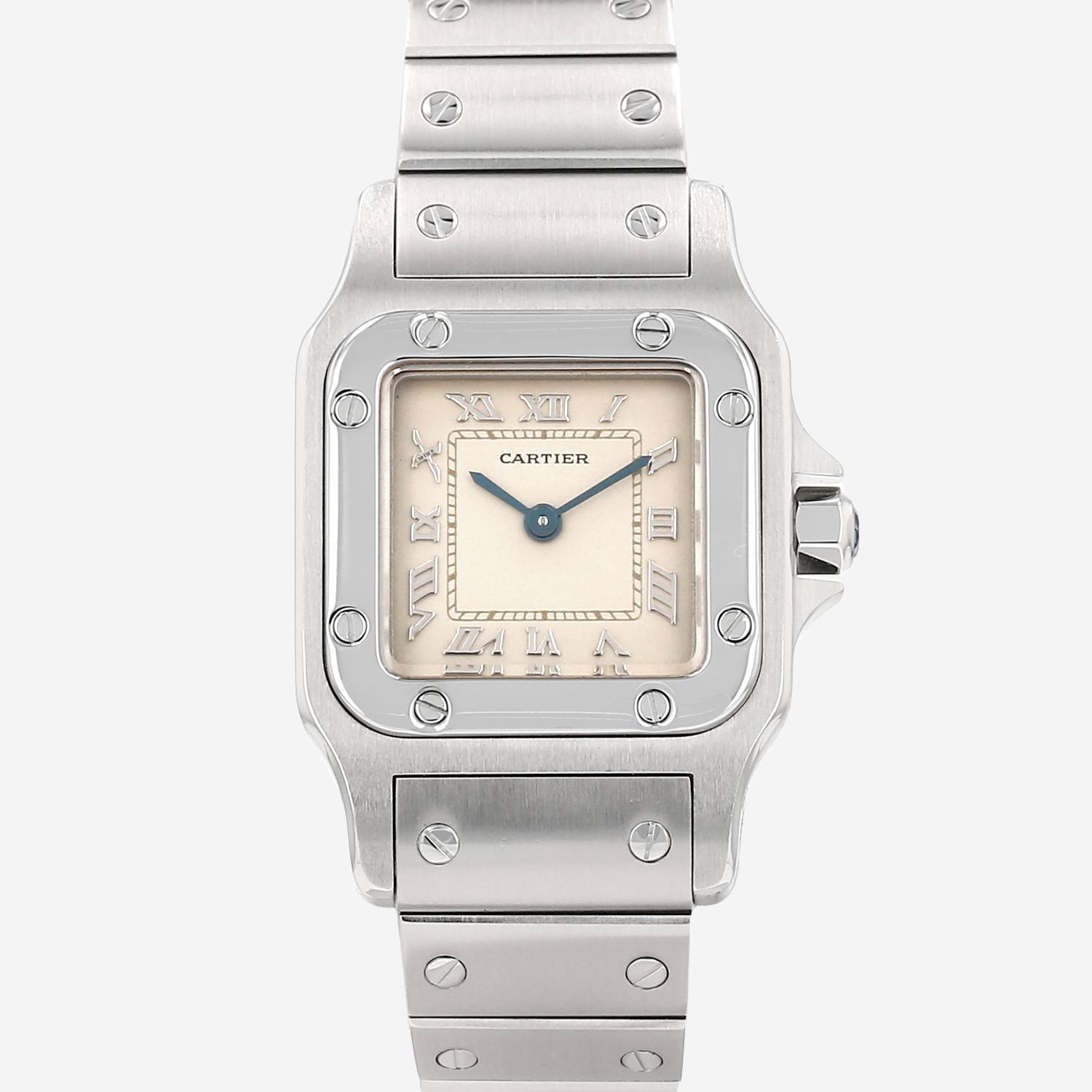 Orologio Cartier Santos Galbée modello piccolo  in acciaio Ref: Cartier - 9057930  Circa 2000