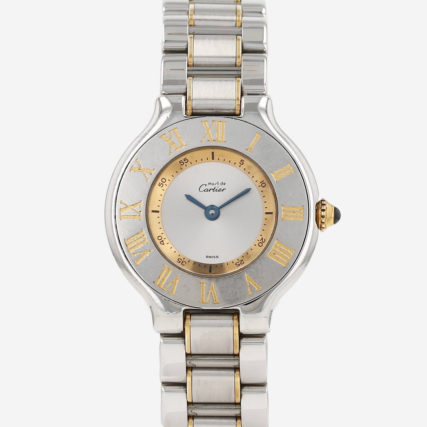 Orologio Cartier Must 21 in oro e acciaio Ref: Cartier - 1340  Circa 1990