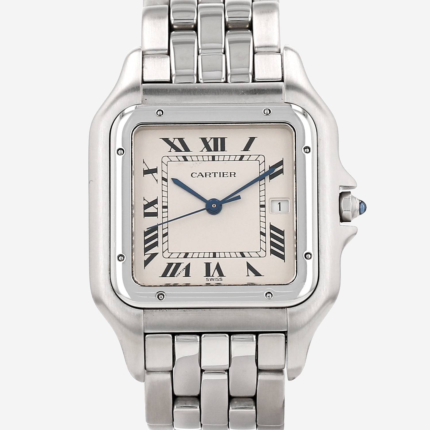 Cartier Panthère  large model  in stainless steel Ref: Cartier - 1300  Circa 1990