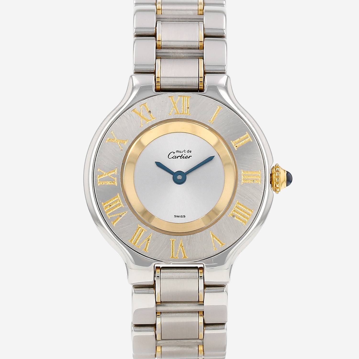Cartier Must 21  in gold and stainless steel Ref: Cartier - 1340  Circa 1990