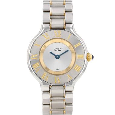 Orologio Cartier Must 21 in oro e acciaio Ref: Cartier - 1340  Circa 1990