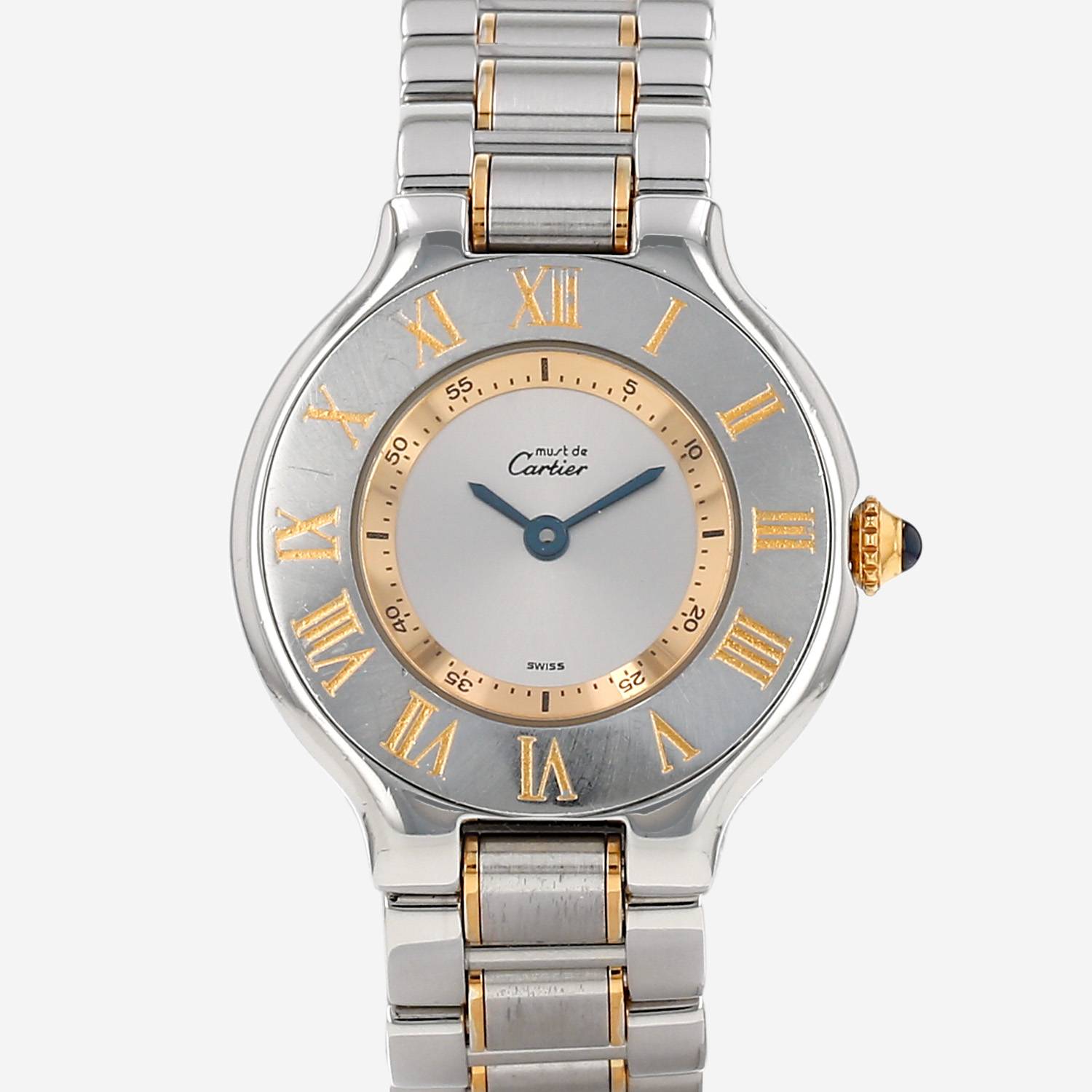 Reloj Cartier Must 21 de oro y acero Ref: Cartier - 1340  Circa 1990