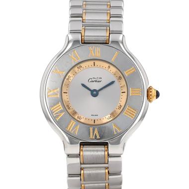 Reloj Cartier Must 21 de oro y acero Ref: Cartier - 1340  Circa 1990