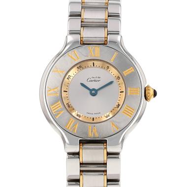 Orologio Cartier Must 21 in oro e acciaio Ref: Cartier - 1340  Circa 1990