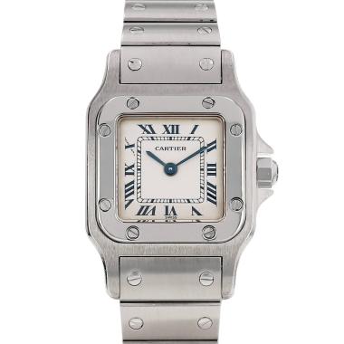 Cartier Santos Galbée watch, small model, in steel, Ref: Cartier - 1565, circa 2000