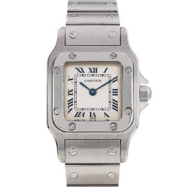 Montre Cartier Santos petit modèle  en acier Ref: Cartier - 1565  Vers 2000