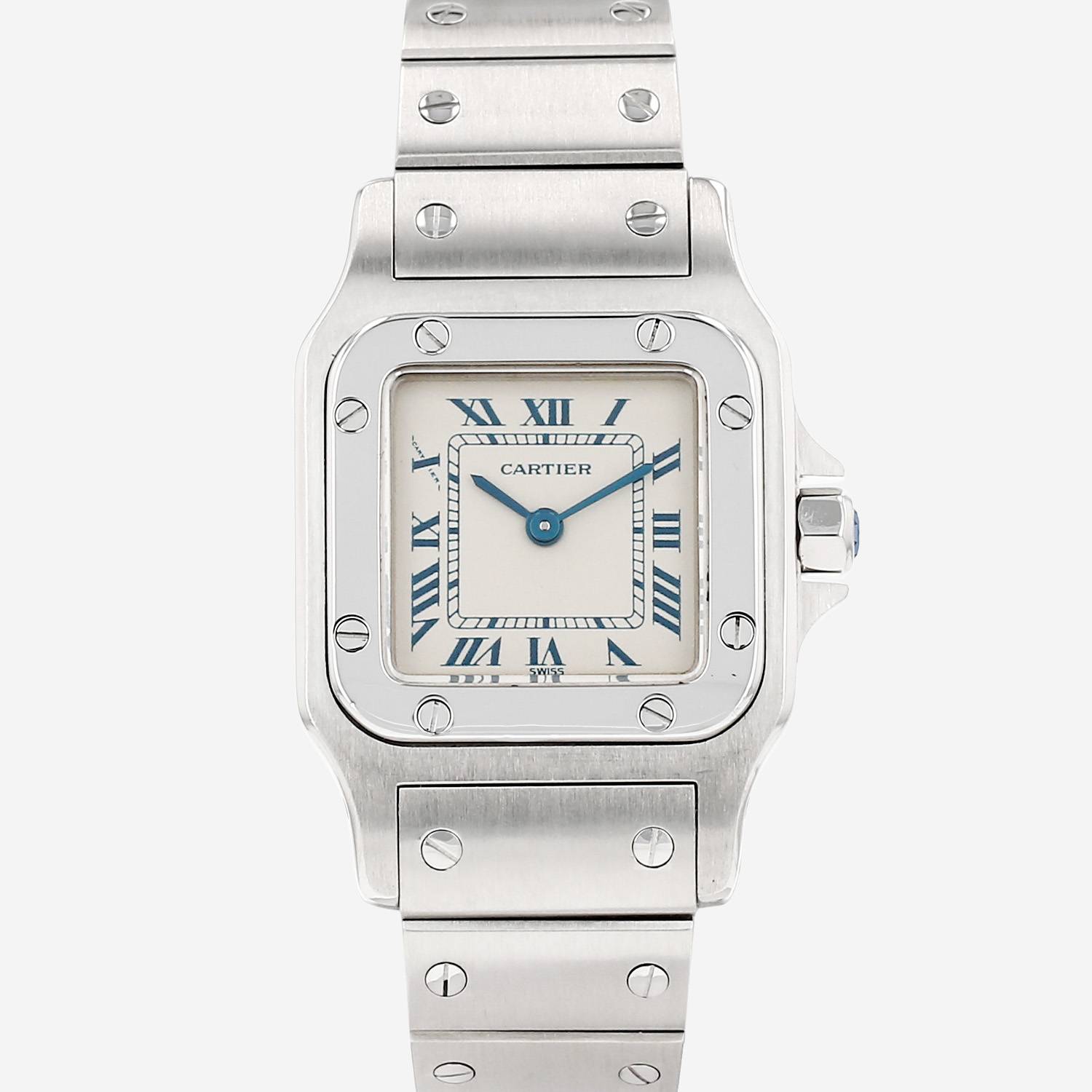 Orologio Cartier Santos Galbée modello piccolo  in acciaio Ref: Cartier - 9057930  Circa 2000