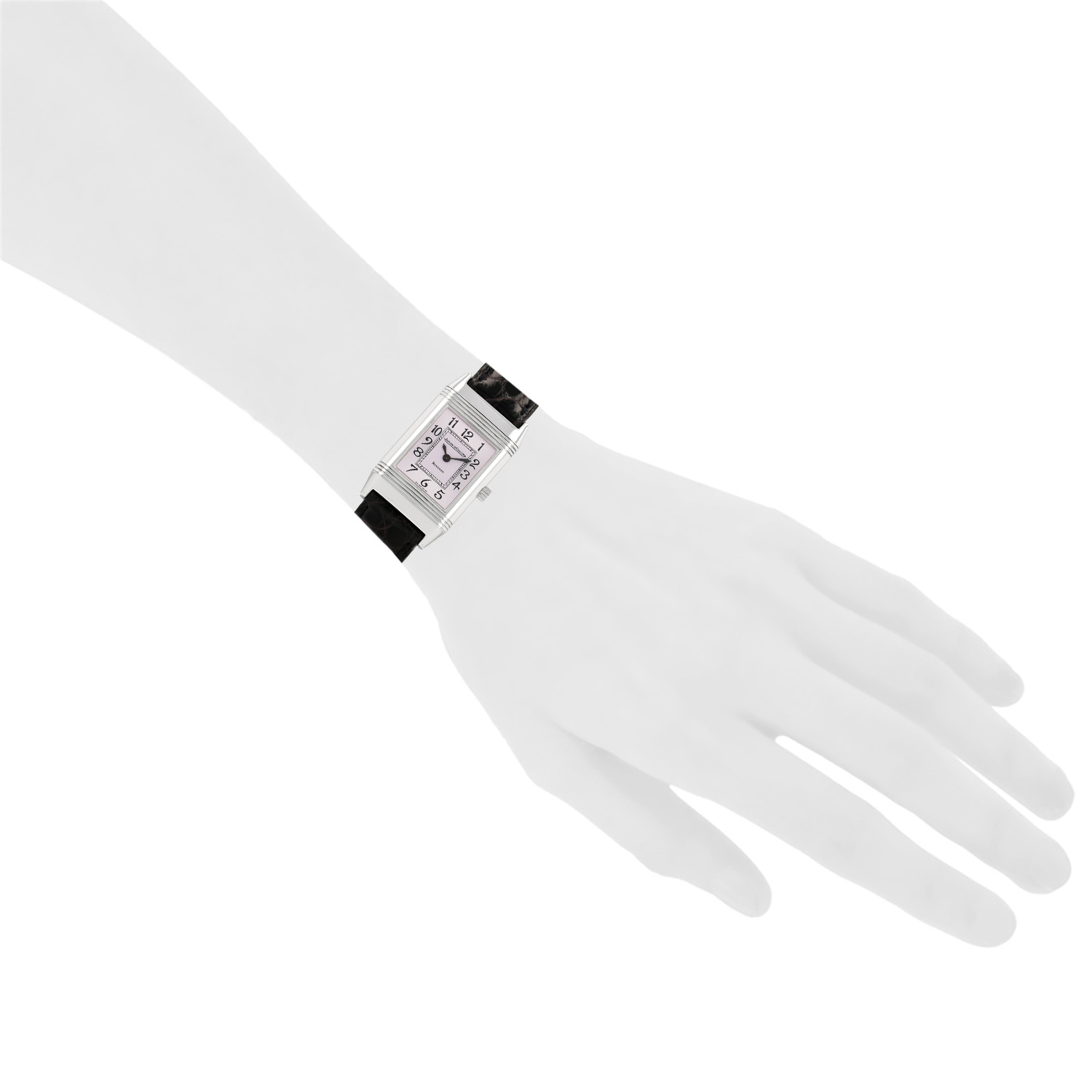 Montre Jaeger-LeCoultre Reverso Lady en acier Ref: Jaeger-LeCoultre - 260.8.08  Vers 2010 - Detail D1