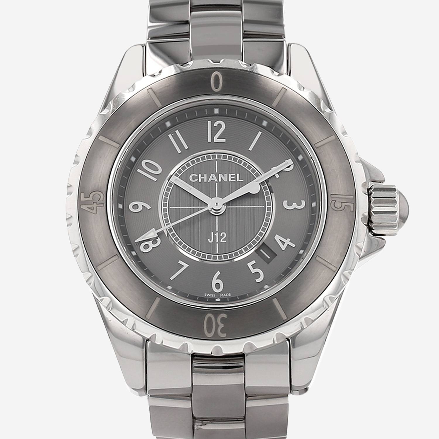 Reloj Chanel J12 de cerámica y acero Ref: Chanel - H2978  Circa 2009