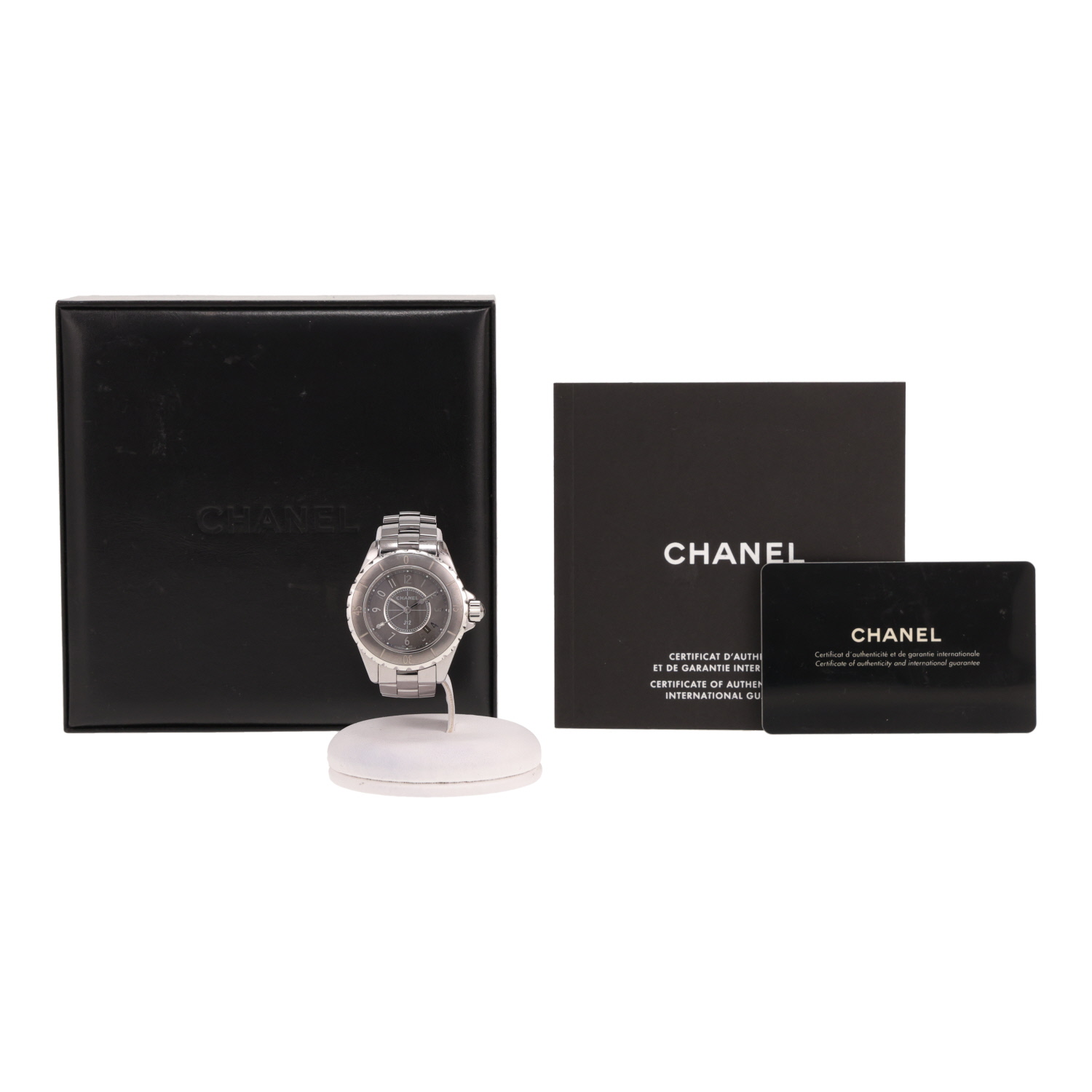 Montre Chanel J12 en céramique et acier Ref: Chanel - H2978  Vers 2009