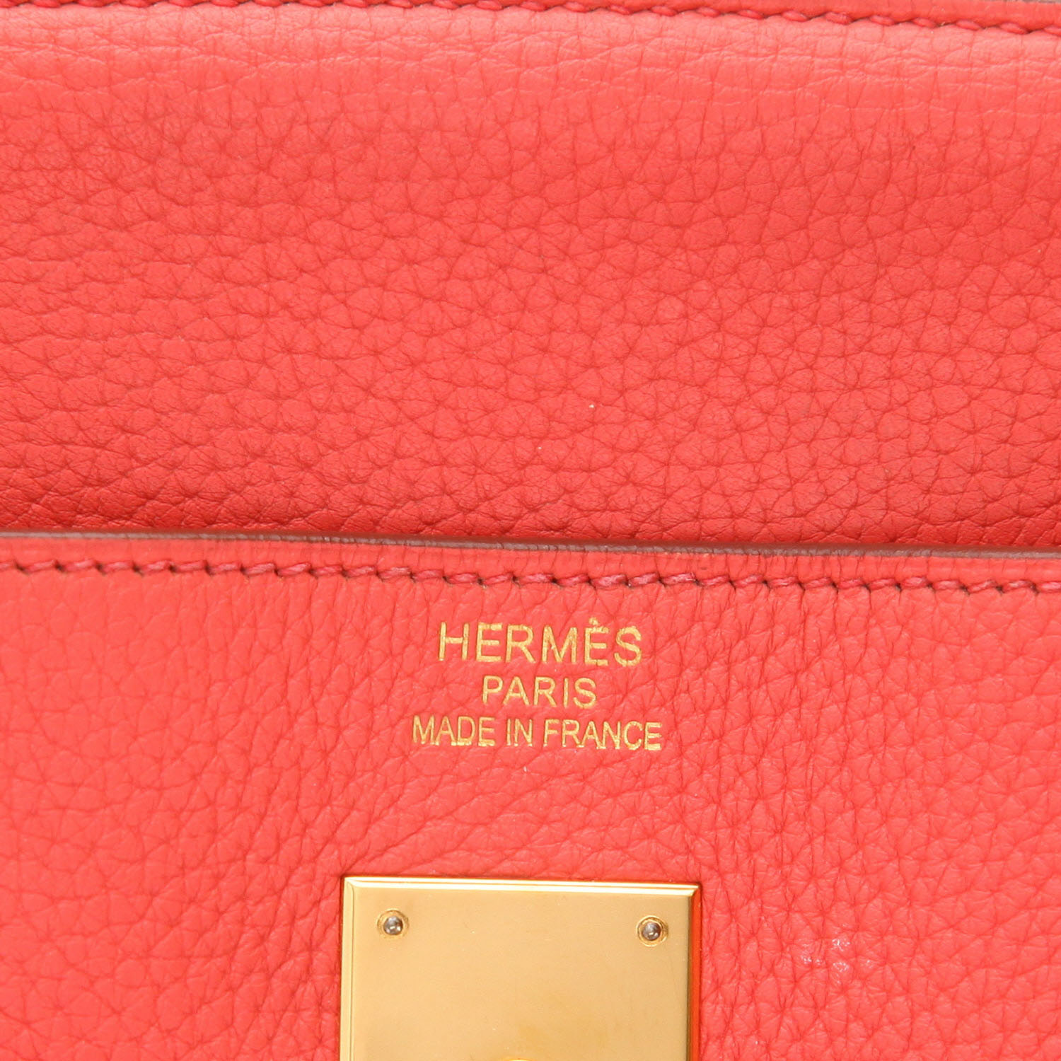 Sac à main Hermès  Birkin 40 cm en cuir togo rose Jaipur - Detail D2