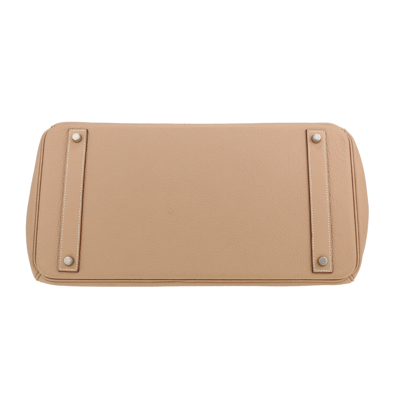 Borsa Hermès  Birkin 40 cm in pelle togo grigio tortora - Detail D1