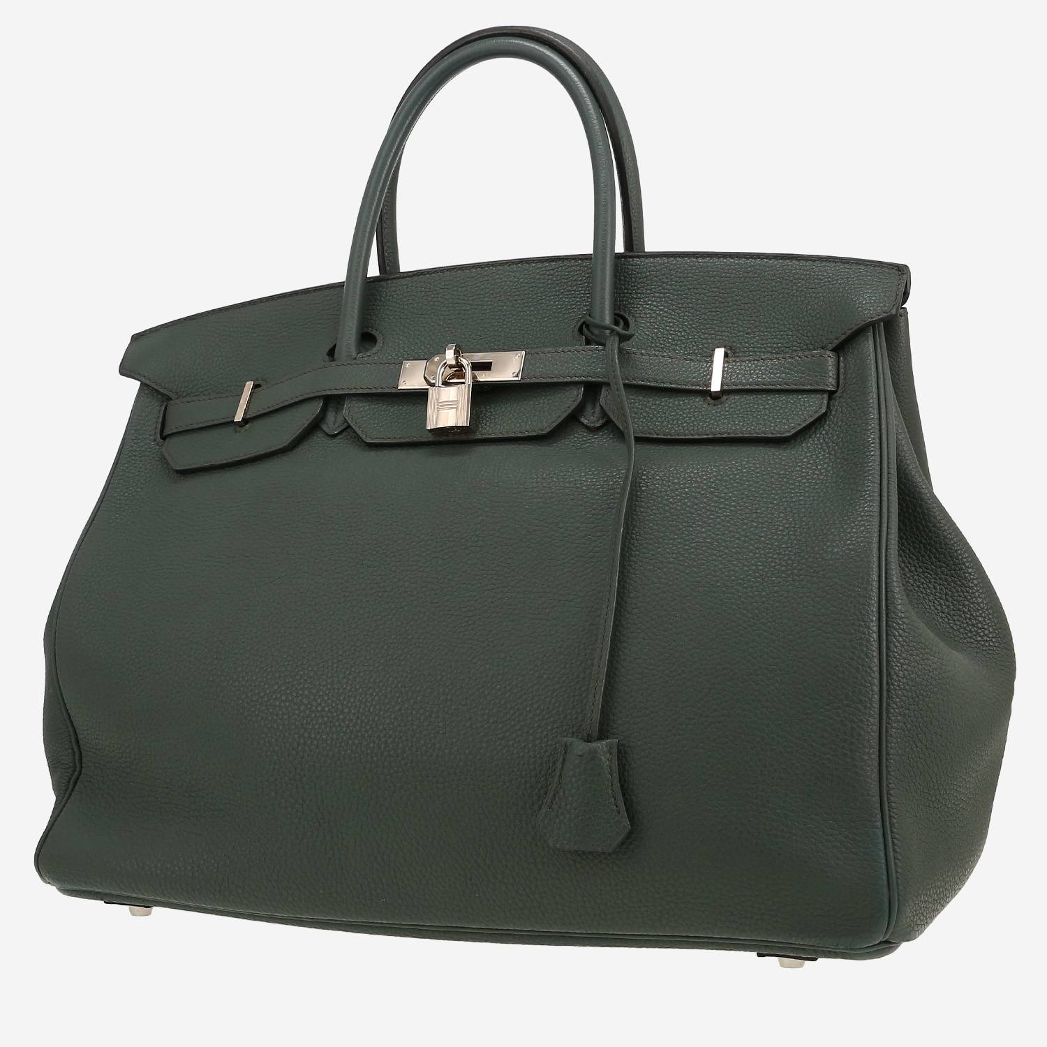 Borsa Hermès  Birkin 40 cm in pelle togo Bleu Orage