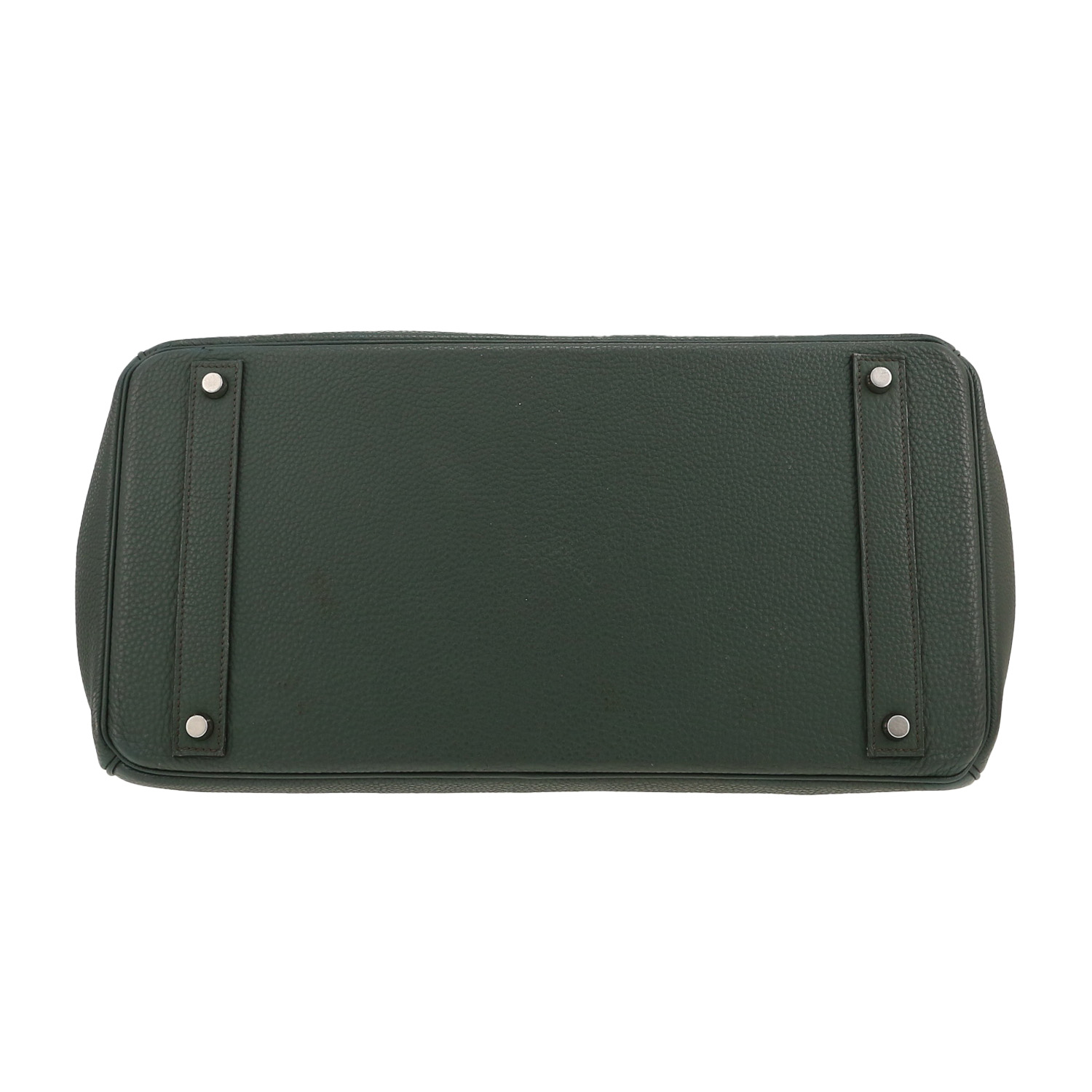 Bolso de mano Hermès  Birkin 40 cm en cuero togo Bleu Orage - Detail D1