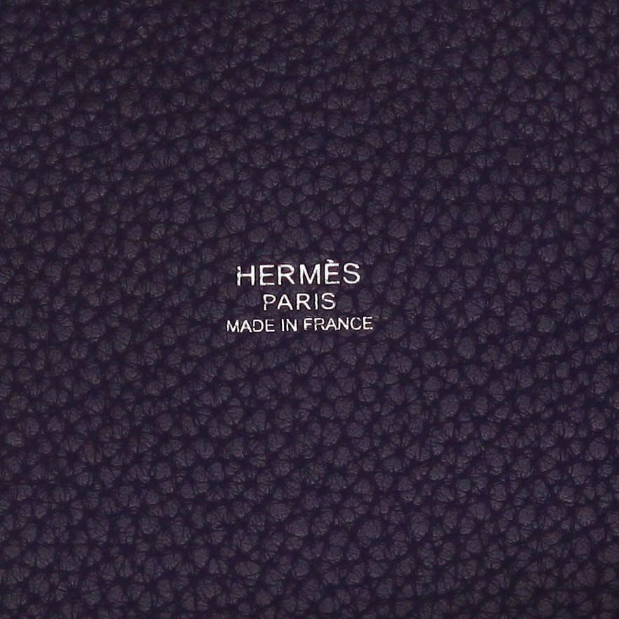 Borsa Hermès  Picotin 22 cm in pelle togo viola Iris - Detail D2