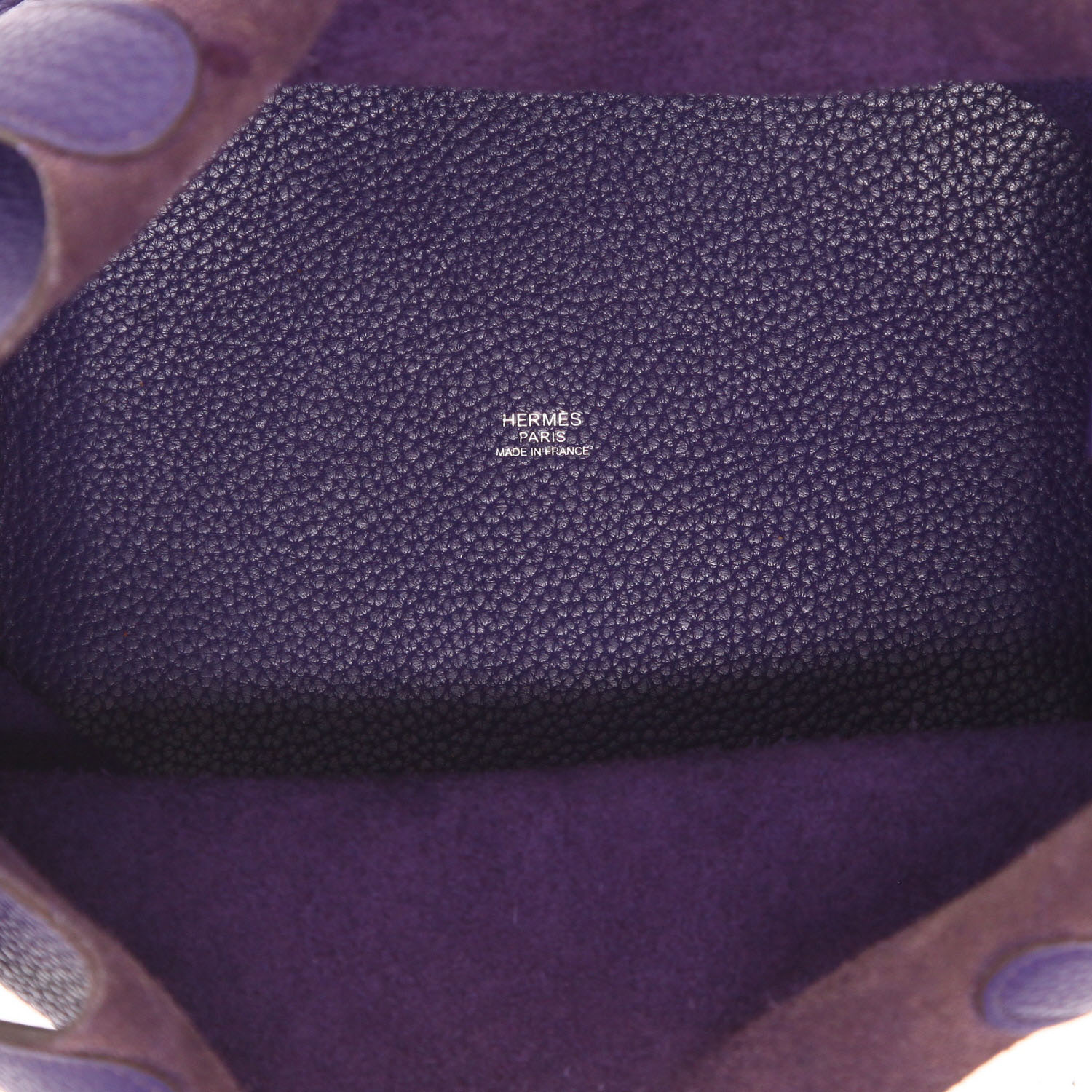 Borsa Hermès  Picotin 22 cm in pelle togo viola Iris - Detail D3