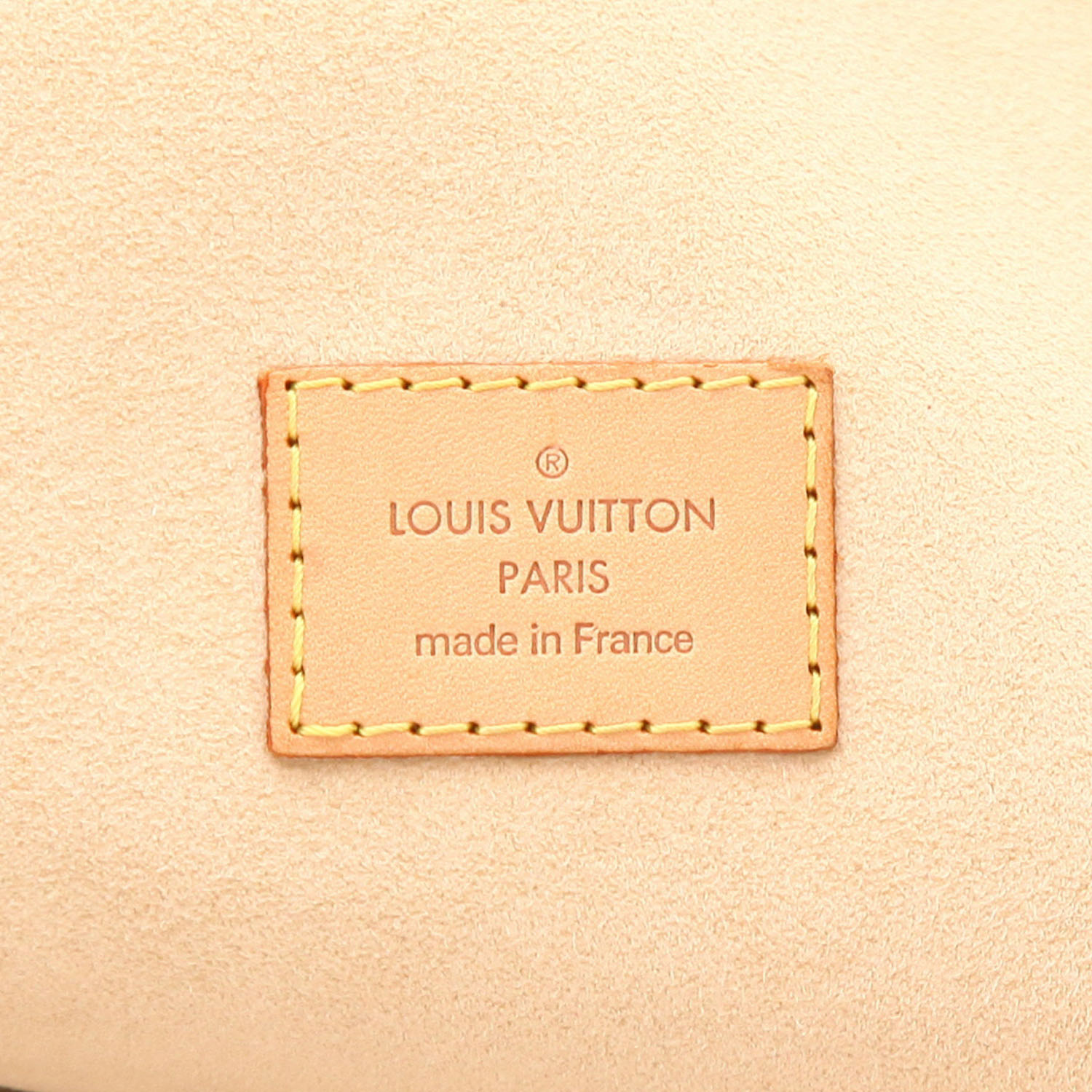 Borsa Louis Vuitton  Manhattan in tela monogram marrone e pelle naturale - Detail D2