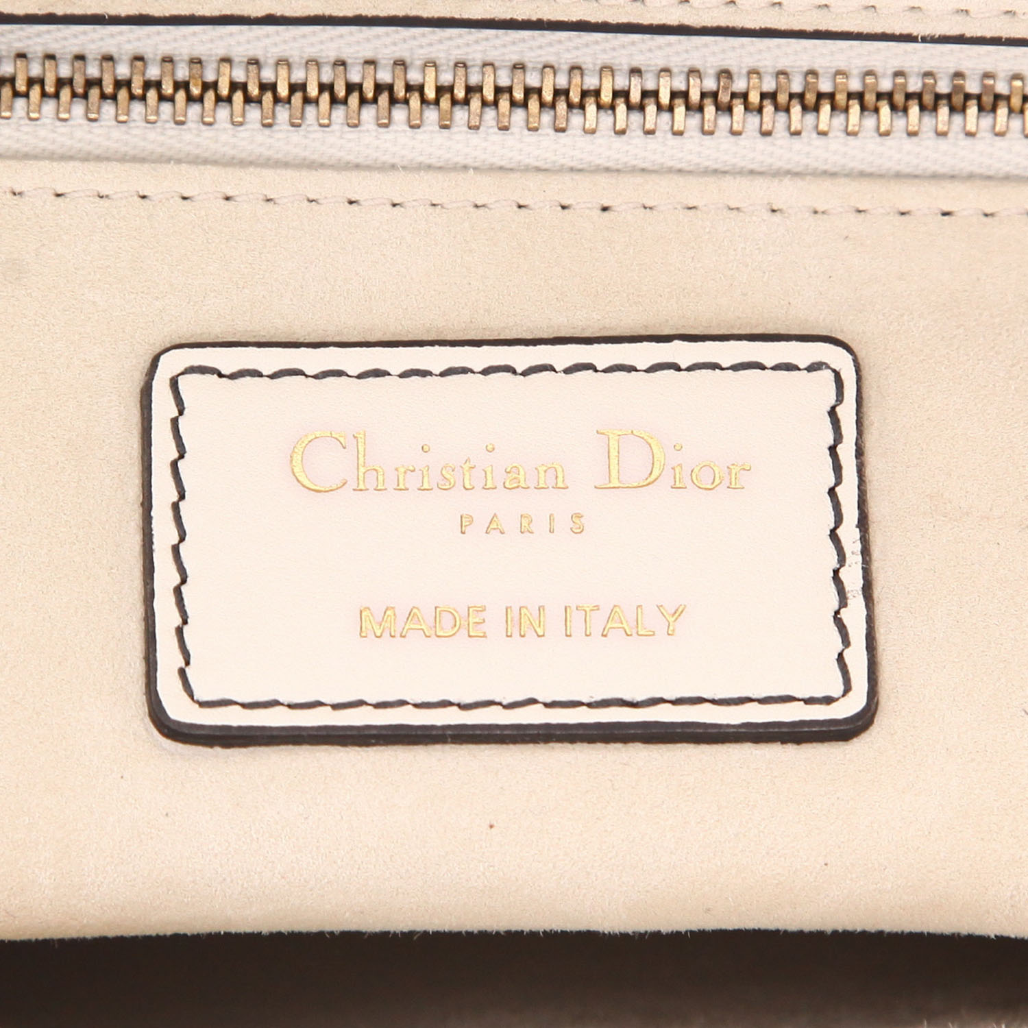 Borsa a tracolla Dior  Lady Dior Edition Limitée in pelle bianco sporco - Detail D2