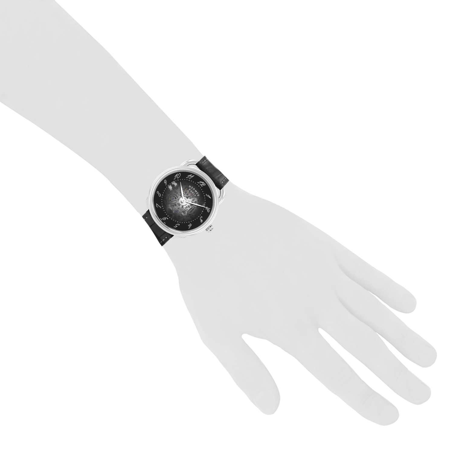 Hermès Arceau  in stainless steel Ref: Hermès - AR2.710  Circa 2020 - Detail D1