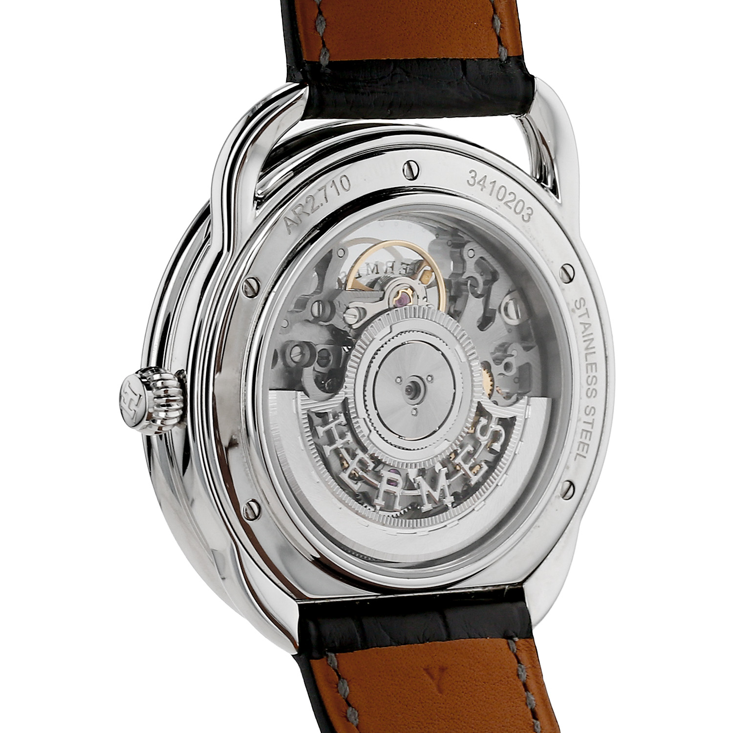 Hermès Arceau  in stainless steel Ref: Hermès - AR2.710  Circa 2020 - Detail D3