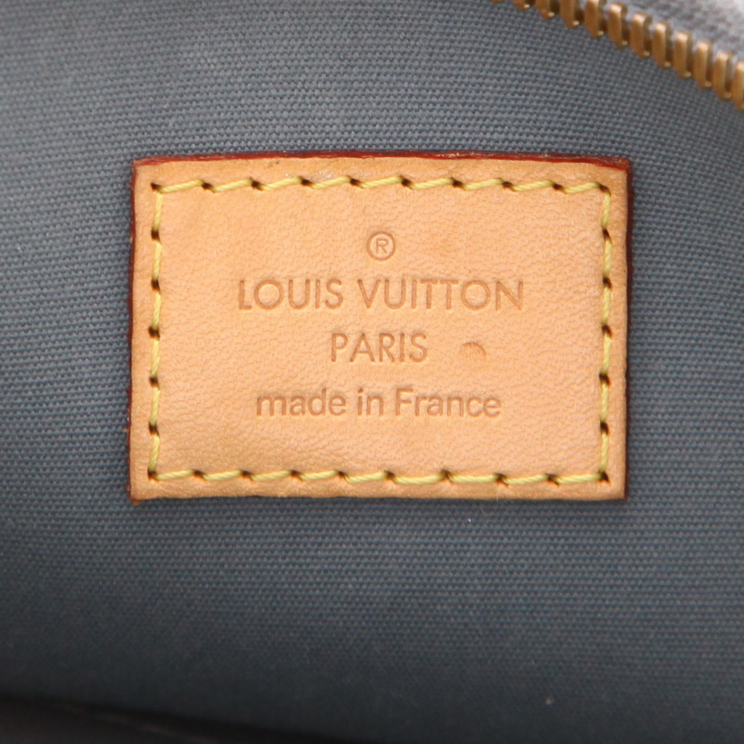 Sac à main Louis Vuitton  Alma en cuir verni monogram vert - Detail D2