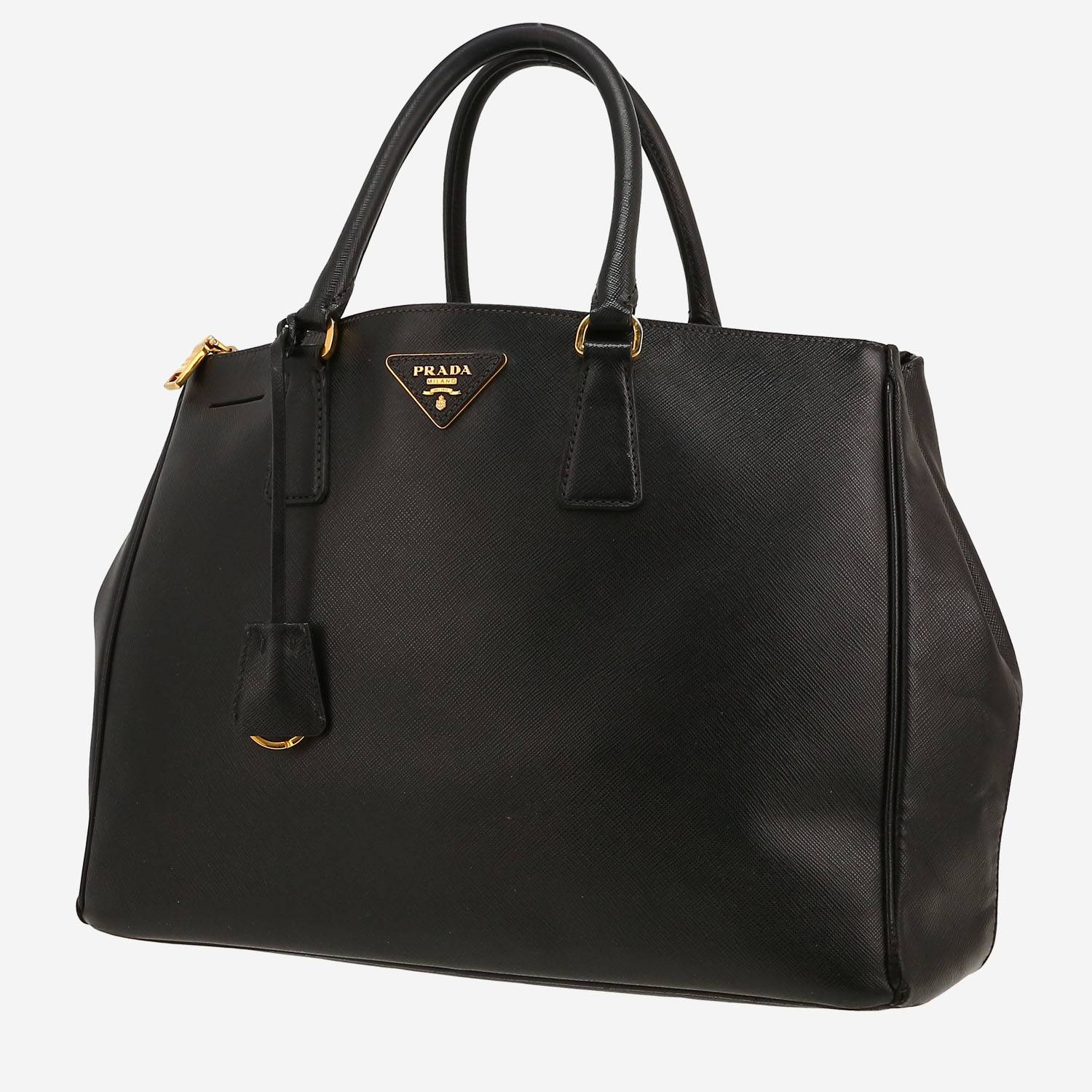 Sac à main Prada  Galleria en cuir saffiano noir
