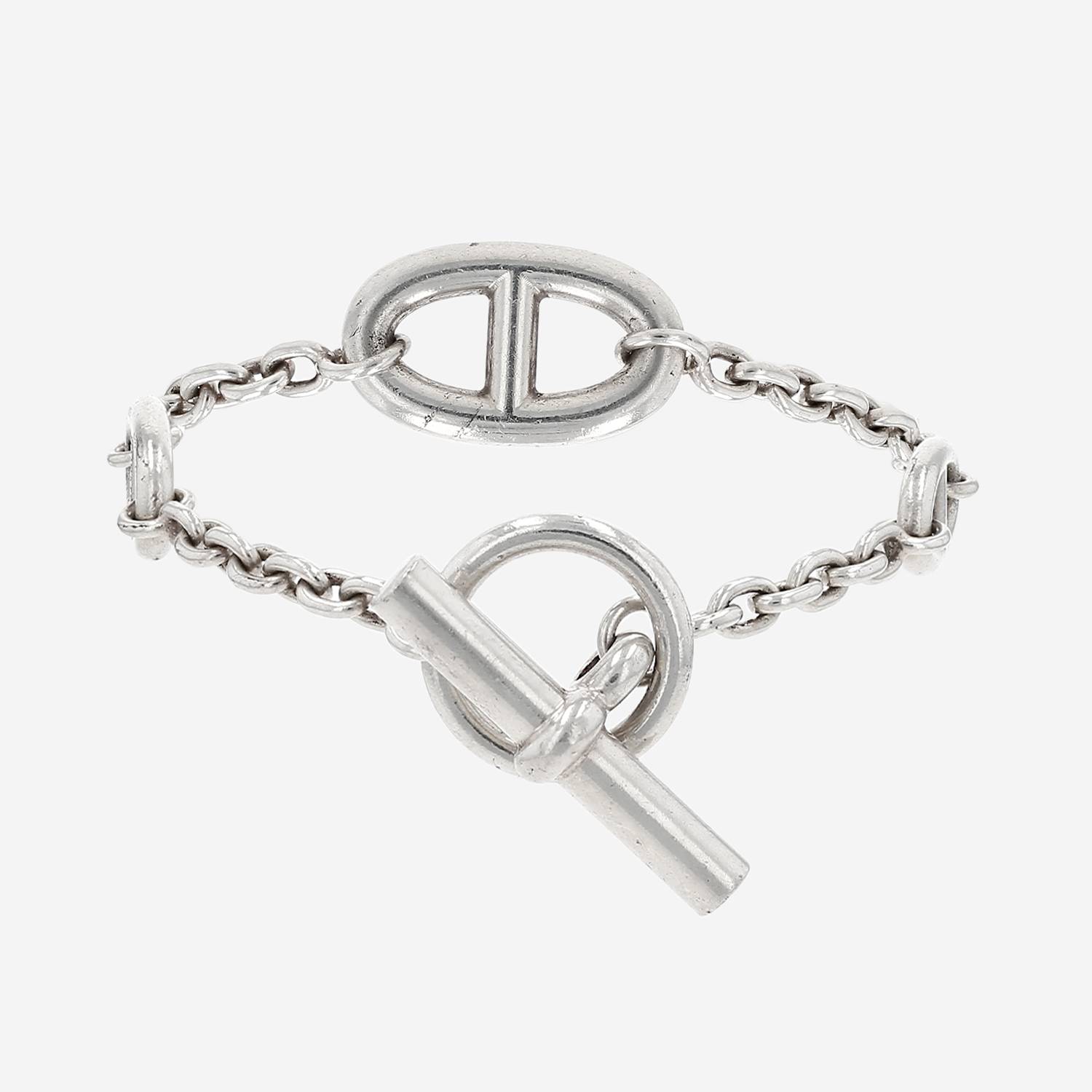 Brazalete Hermès Farandole de plata