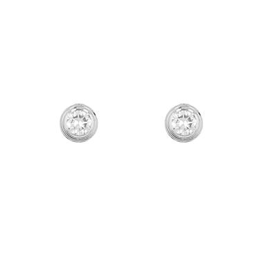 Cartier Amour medium model earrings in white gold and diamonds Cartier Amour medium model earrings in white gold and diamonds