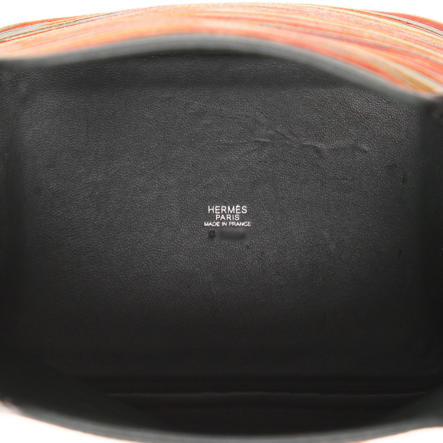 Borsa Hermès  Picotin 18 cm in pelle vibrato multicolore e pelle box verde-pino - Detail D3