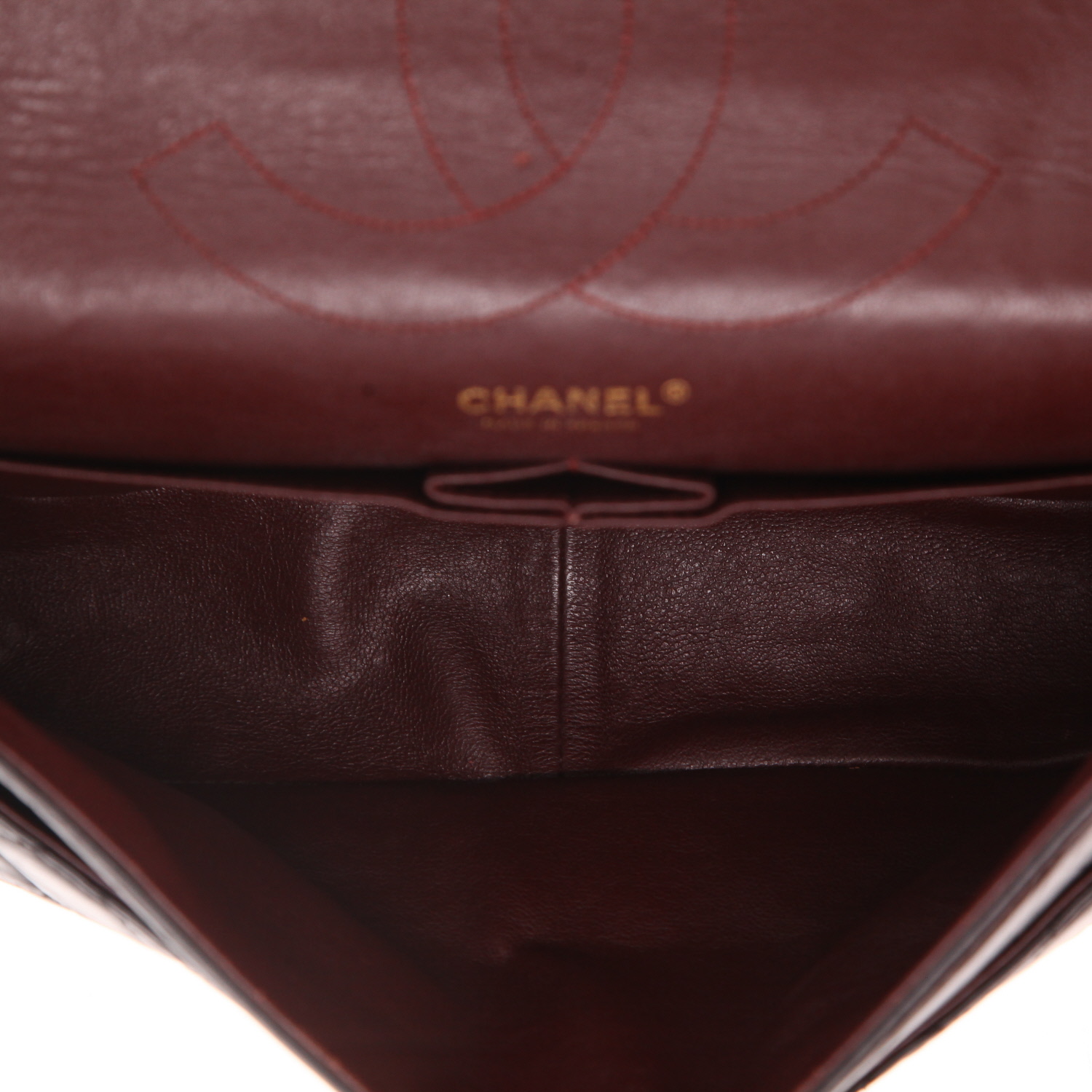 Borsa a tracolla Chanel  2.55 in pelle trapuntata nera - Detail D3
