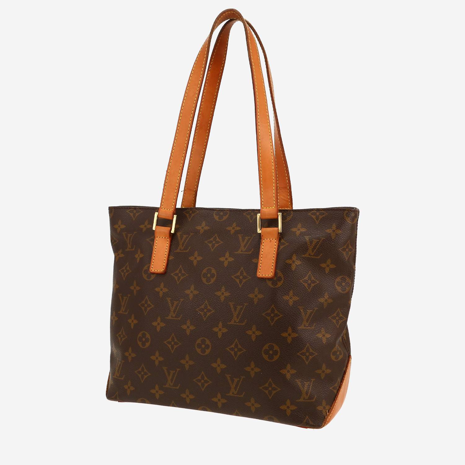 Louis Vuitton  Piano shopping bag  monogram canvas  and natural leather