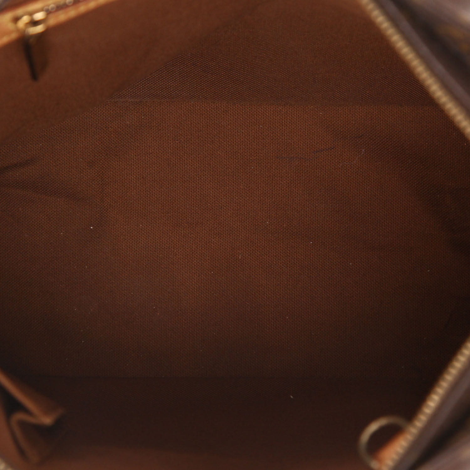 Shopping bag Louis Vuitton  Piano in tela monogram cerata e pelle naturale - Detail D3