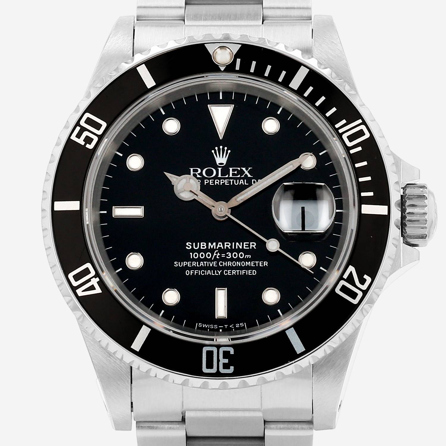 Rolex Submariner Date  in stainless steel Ref: Rolex - 16610  Circa 1988