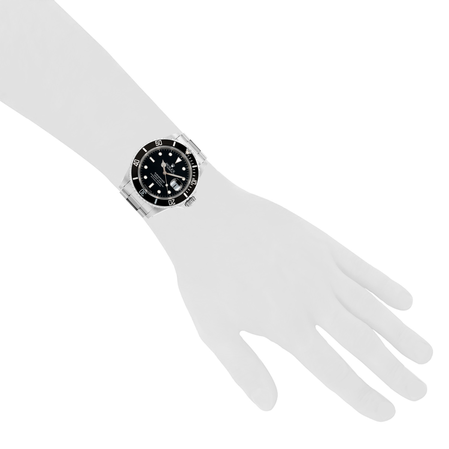 Rolex Submariner Date  in stainless steel Ref: Rolex - 16610  Circa 1988 - Detail D1