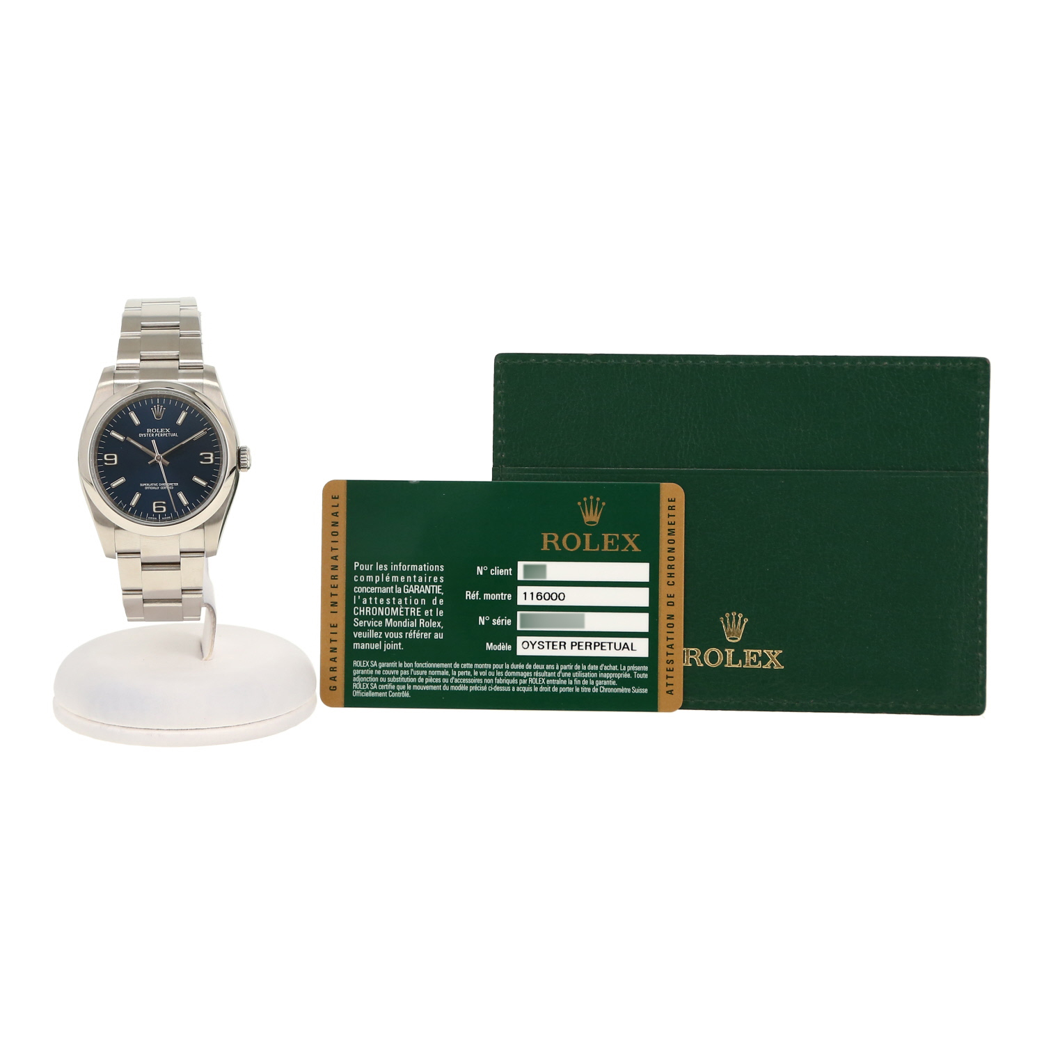 Reloj Rolex Oyster Perpetual de acero, ref.: Rolex - 116000, hacia 2014