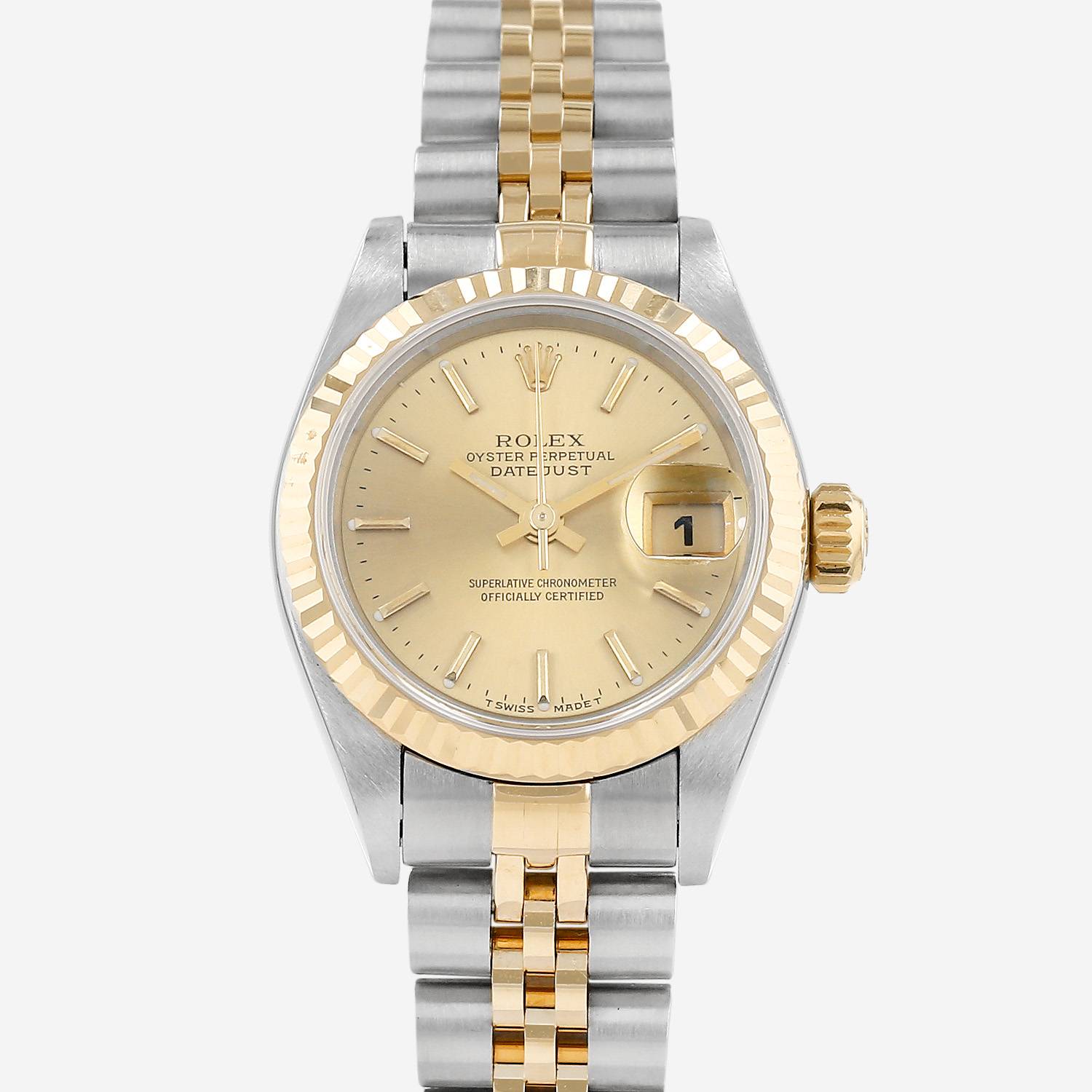 Montre Rolex Datejust Lady en or et acier Ref: Rolex - 69173  Vers 1996