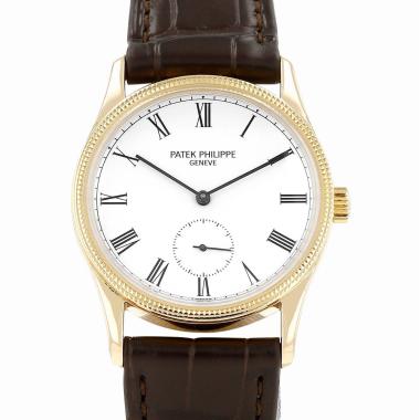 Orologio Patek Philippe Calatrava Clous De Paris in oro giallo Circa 1980