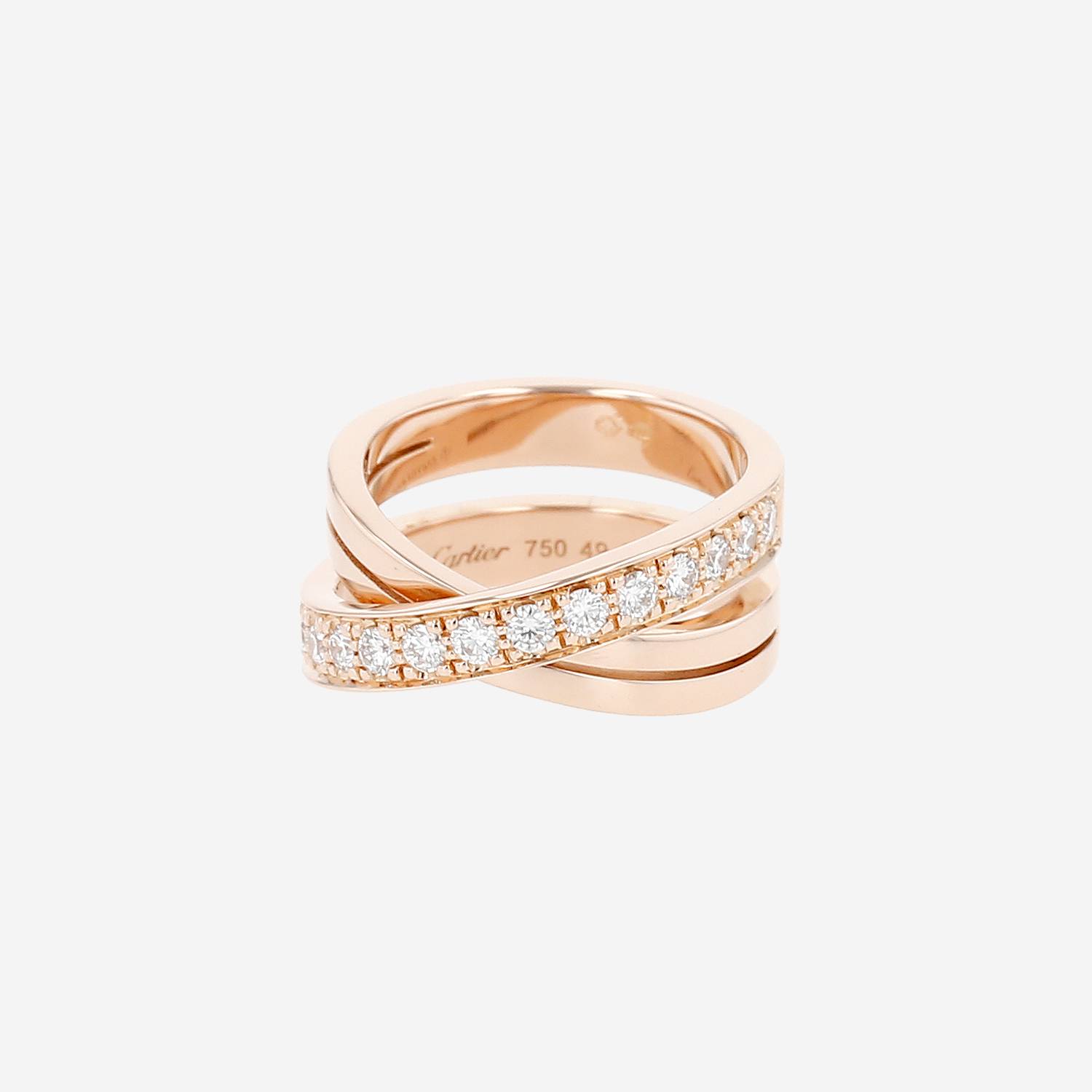 Anello Cartier Nouvelle Vague in oro rosa e diamanti