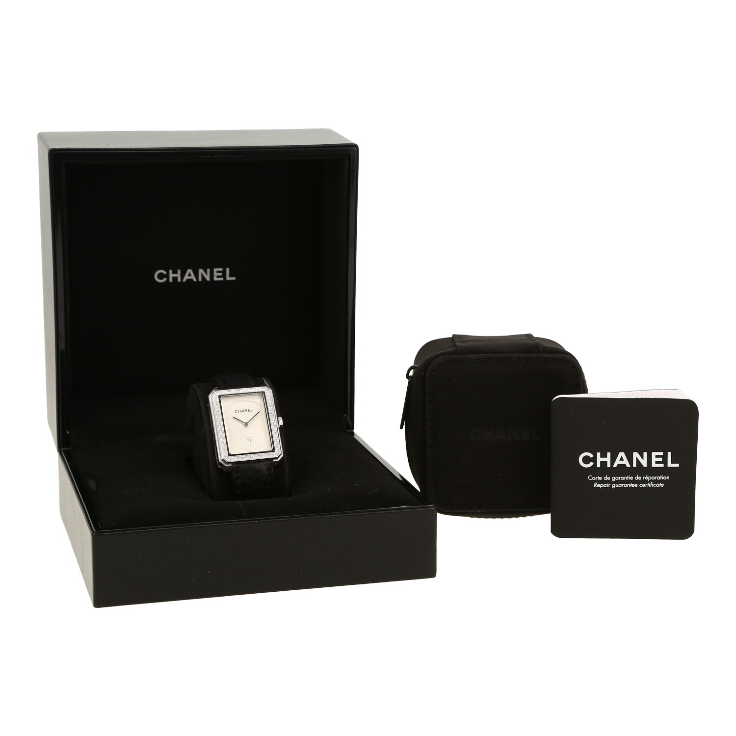 Reloj Chanel Boy-friend modelo mediano  de oro blanco Ref: Chanel - H4470  Circa 2010